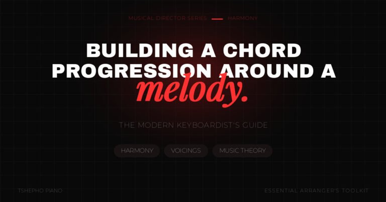 Building a chord progression around a vocal melody