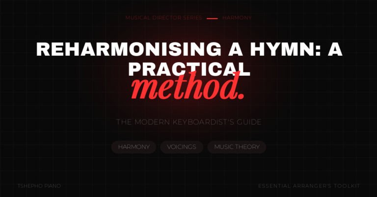Reharmonising a hymn: a practical method